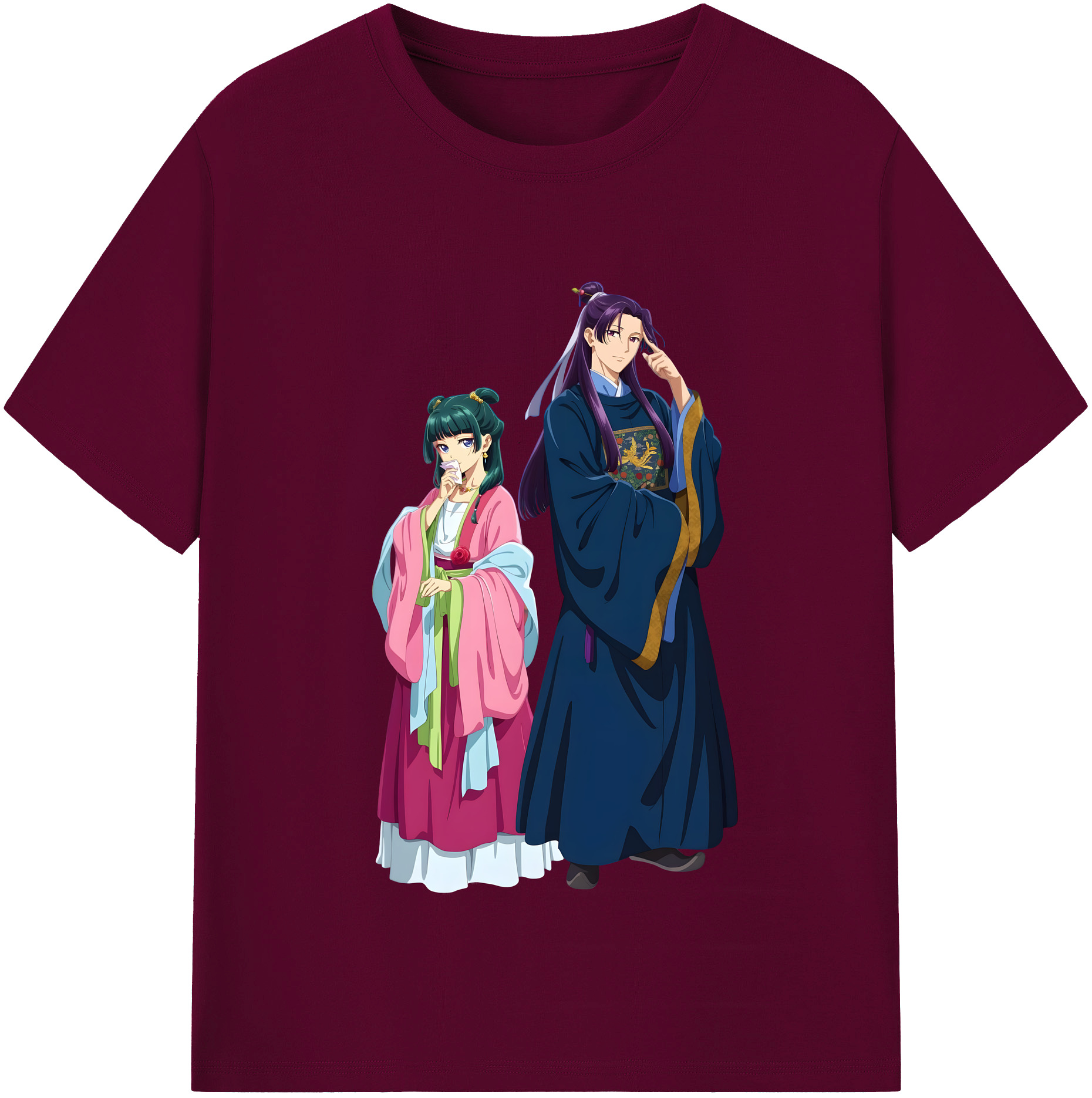 （画像用） 薬屋のひとりごと The Apothecary Diaries レディースカジュアルプリントTシャツ（綿100％）